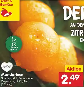 Netto Marken-Discount Mandarinen 750 g Angebot