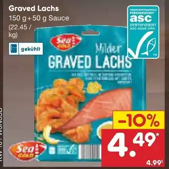 Netto Marken-Discount Sea Gold Graved-Lachs 150 g + 50 g Angebot