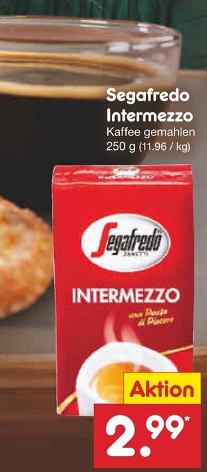 Netto Marken-Discount Segafredo Intermezzo 250 g Angebot