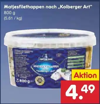 Netto Marken-Discount Matjesfilethappen nach Kolberger Art 800 g Angebot