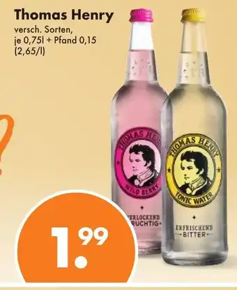 Trink und Spare Thomas Henry 750ml Angebot