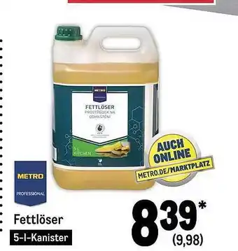 METRO Metro professional fettlöser Angebot