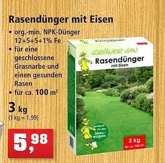 Thomas Philipps Rasendünger mit eisen grüner jan Angebot