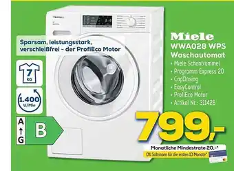 Euronics Berlet Miele wwa028 wps waschautomat Angebot