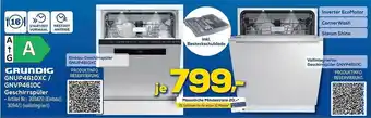 Euronics Berlet Grundig gnup4610xc oder gnvp4610c geschirrspüler Angebot