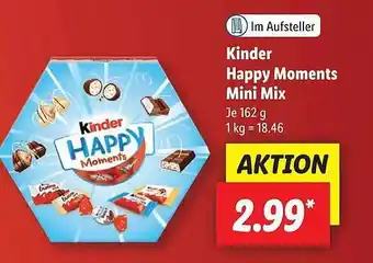 Lidl Kinder happy moments mini mix Angebot