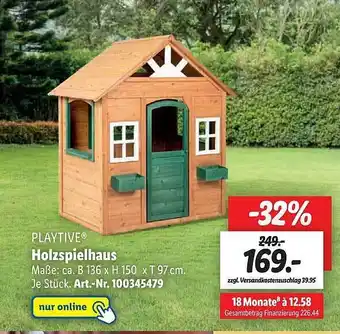 Lidl Playtive holzspielhaus Angebot