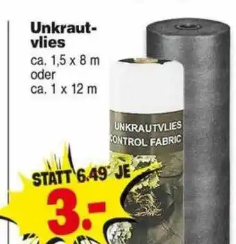 Repo Markt Unkrautvlies Angebot