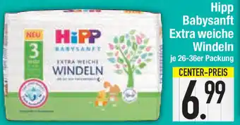 E-Center Hipp BabySanft Extra Weiche Windeln 26-36er Packung Angebot