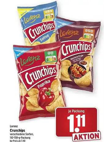 Wasgau Lorenz crunchips Angebot