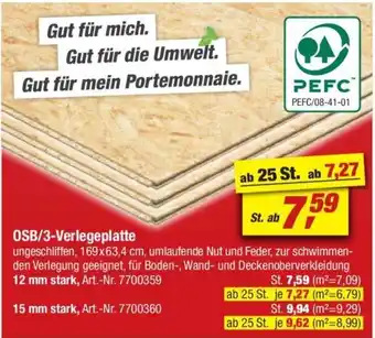 toom Baumarkt OSB/3-Verlegeplatte Angebot