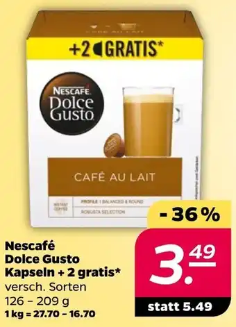 NETTO Nescafé Dolce Gusto Kapseln + 2 gratis 126-209 g Angebot