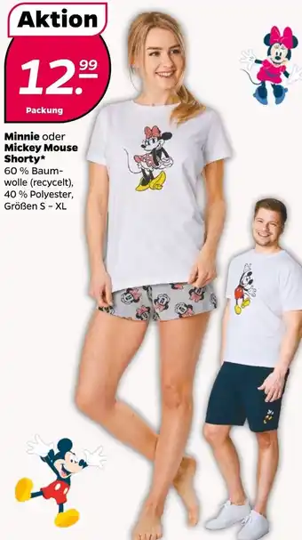 NETTO Minnie oder Mickey Mouse Shorty Angebot