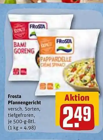 REWE Kaufpark Frosta pfannengericht Angebot