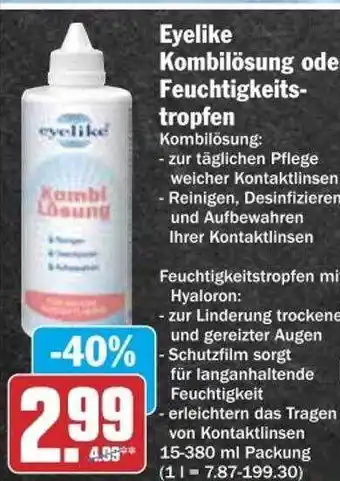 dodenhof Eyelike kombilösung oder feuchtigkeitstropfen Angebot