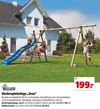 Hagebau Mr. Gardener Kinderspielanlage Arno Angebot