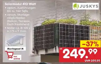 Netto Marken-Discount Juskus Salarmodul 410 Watt Angebot