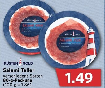 Combi Küsten Gold Salami Teller 80g Angebot