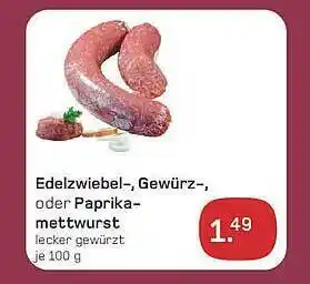 akzenta Edelziwiebel-, gewürz-, oder paprika-mettwurst Angebot