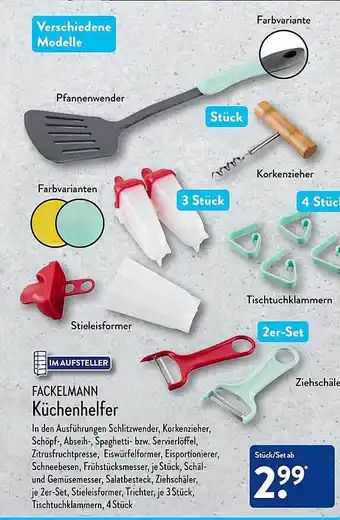 Aldi Nord Fackelman küchenhelfer Angebot