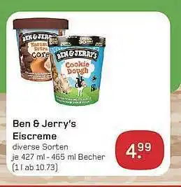 akzenta Ben & jerry's eiscreme diverse sorten Angebot