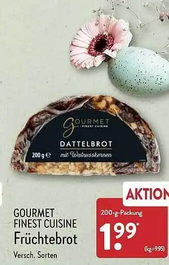 Aldi Nord Gourmet finest cuisine früchtebrot versch. sorten Angebot