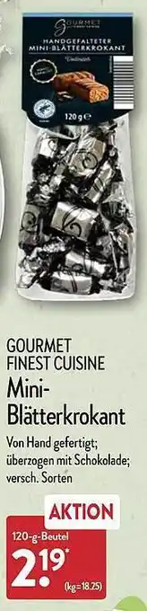 Aldi Nord Gourmet finest cuisine mini-blätterkrokant Angebot