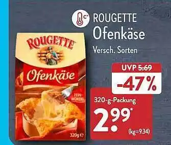 Aldi Nord Rougette ofenkäse versch. sorten Angebot