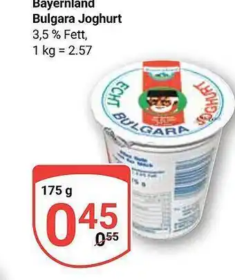 Globus Bayernland bulgara joghurt Angebot