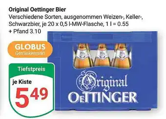 Globus Original oetllinger bier Angebot