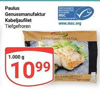 Globus Paulus genussmanufaktur kabeljaufilet Angebot