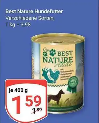 Globus Best nature hundefutter Angebot