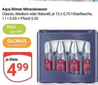 Globus Aqua römer mineralwasser Angebot