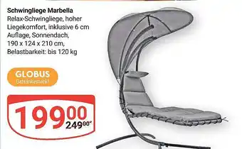 Globus Schwingliege marbella Angebot