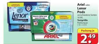 Famila Nord Ost Ariel oder lenor pods Angebot