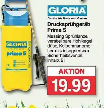 Famila Nord West Gloria drucksprühgerät prima 5 Angebot