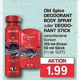 Famila Nord West Old spice deodorant body spray oder deodorant stick Angebot