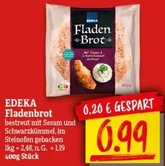 NP Discount Edeka Fladenbrot 400 g Stück Angebot