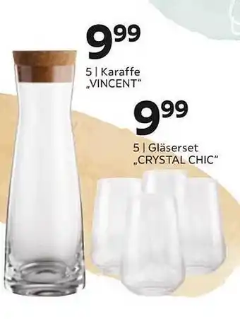 Mömax Karaffe „vincent“ oder gläserset „crystal chic“ Angebot