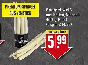 Scheck-in-Center Spargel weiß Angebot