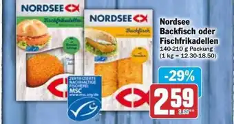 dodenhof Nordsee backfisch oder fischfrikadellen Angebot