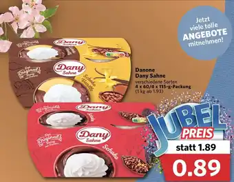 Combi Danone Dany Sahne 4x60/4x115g Angebot