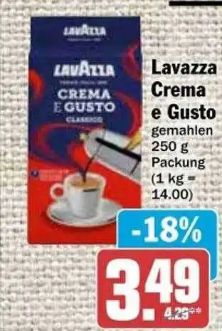 dodenhof Lavazza crema e gusto Angebot