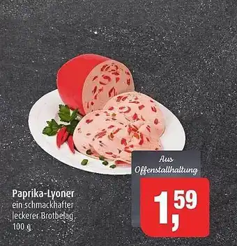 Markant Paprika-lyoner Angebot