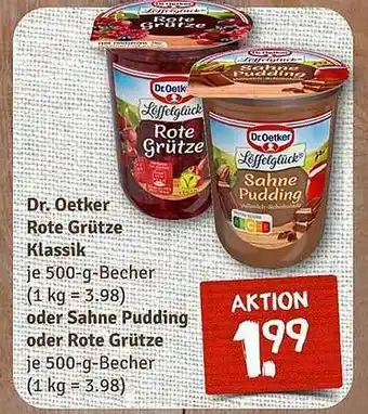 nahkauf Dr. oetker rote grütze klassik oder sahne pudding oder rote grütze Angebot