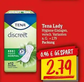 NP Discount Tena lady hygiene-einlagen Angebot