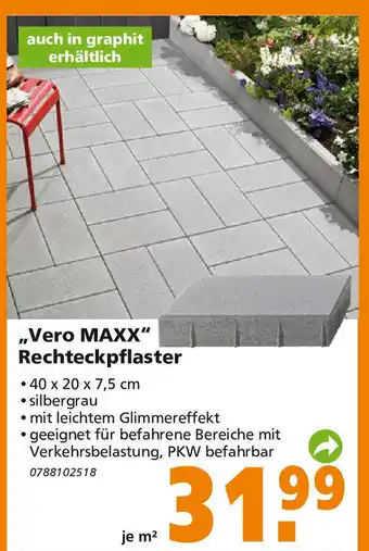 Globus Baumarkt Vero MAXX Rechteckpflaster Angebot