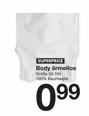 Zeeman Superprice Body ärmellos Angebot