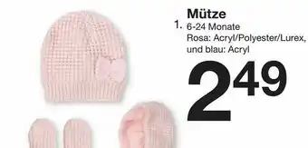 Zeeman Mütze 6-24 Monate Angebot