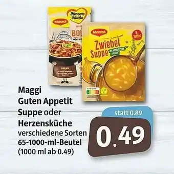 Markant Maggi Guten Appetit Suppe Oder Herzensküche Angebot